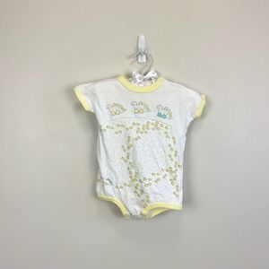 Vintage Carter's Elephant Bodysuit Large 18 Months USA